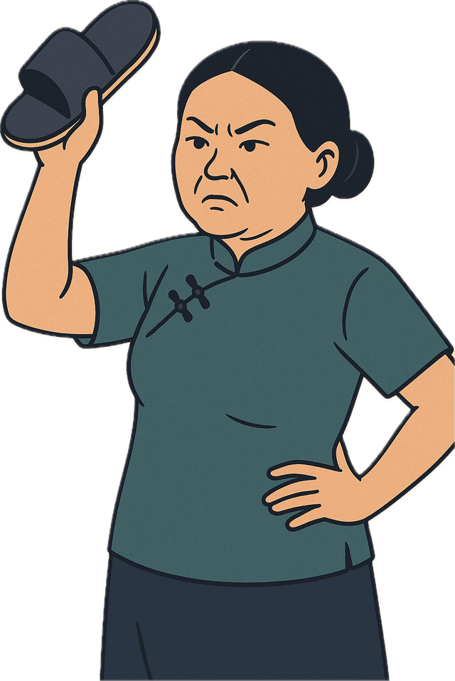 Asian Mom Mascot